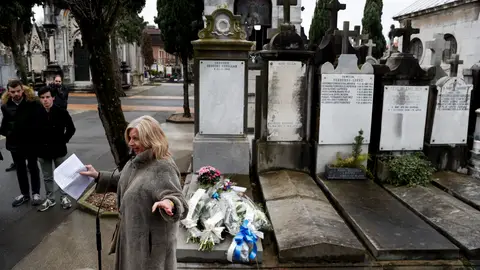 Consuelo Ordoñez, hermana de Gregorio Ordoñez, en el acto de homenaje a su hermano Consuelo Ordoñez, hermana de Gregorio Ordoñez, en el acto de homenaje a su hermano