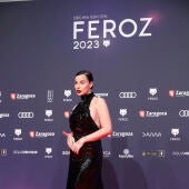 La actriz Jedet posa a su llegada a la ceremonia de entrega de la décima edición de los Premios Feroz