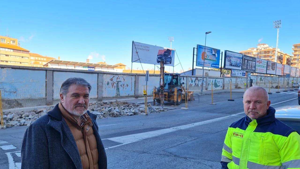 Obras en la Avenida de Aragón