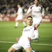 Fuster marcó el segundo gol del Albacete ante el Lugo