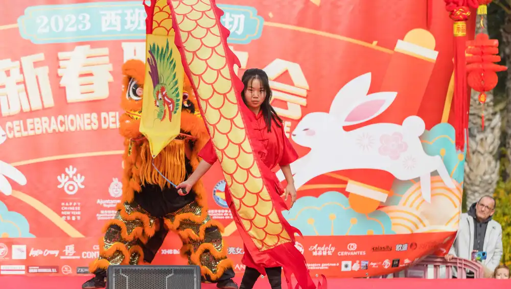 Imagen durante la celebración del Año Nuevo Chino en Elche este domingo 
