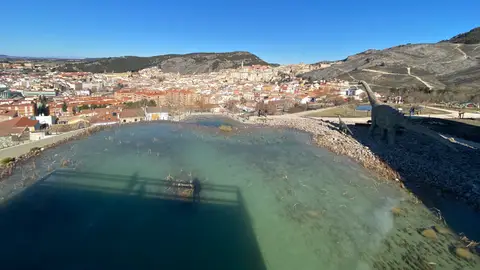 Vista de Cuenca este domingo desde el Museo de Paleontología de Castilla-La Mancha, con algunas zonas congeladas Vista de Cuenca este domingo desde el Museo de Paleontología de Castilla-La Mancha, con algunas zonas congeladas