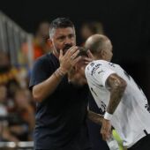Los futbolistas del Valencia se despiden de Gennaro Gattuso
