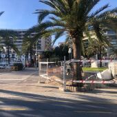 El Paseo Marítimo de Palma continuará vallado hasta que finalice la primera fase en noviembre. 