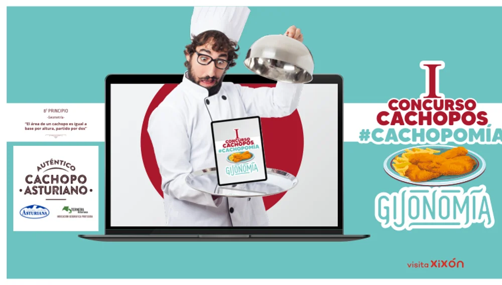 Cartel del I Concurso de Cachopos #Cachopomía Cartel del I Concurso de Cachopos #Cachopomía