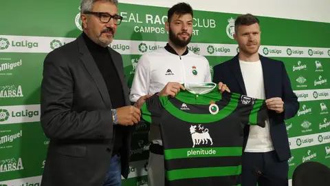 Víctor Diego - Roko Baturina - Mikel Martija - Racing Santander Víctor Diego - Roko Baturina - Mikel Martija - Racing Santander