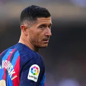 Robert Lewandowski, en un partido con el Barcelona. Robert Lewandowski, en un partido con el Barcelona.