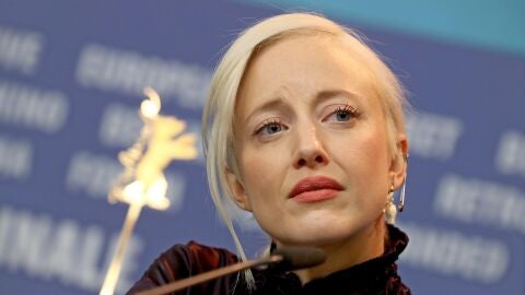 La actriz Andrea Riseborough en un evento