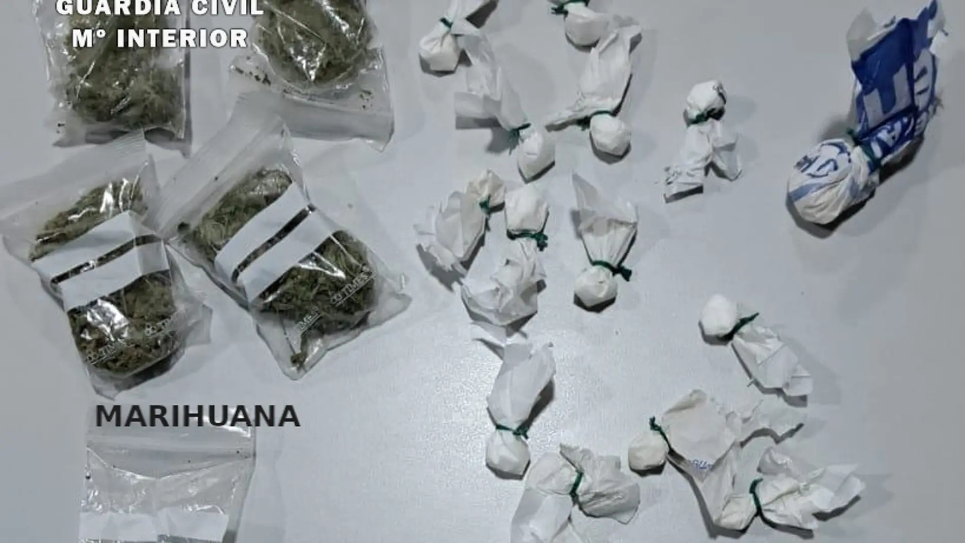 Drogas incautadas por la Guardia Civil de Albacete