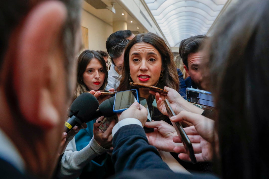 Irene Montero reconoce "discrepancias fuertes" con el PSOE por el consentimiento en la reforma de la Ley 'sólo sí es sí' Irene Montero reconoce "discrepancias fuertes" con el PSOE por el consentimiento en la reforma de la Ley 'sólo sí es sí'