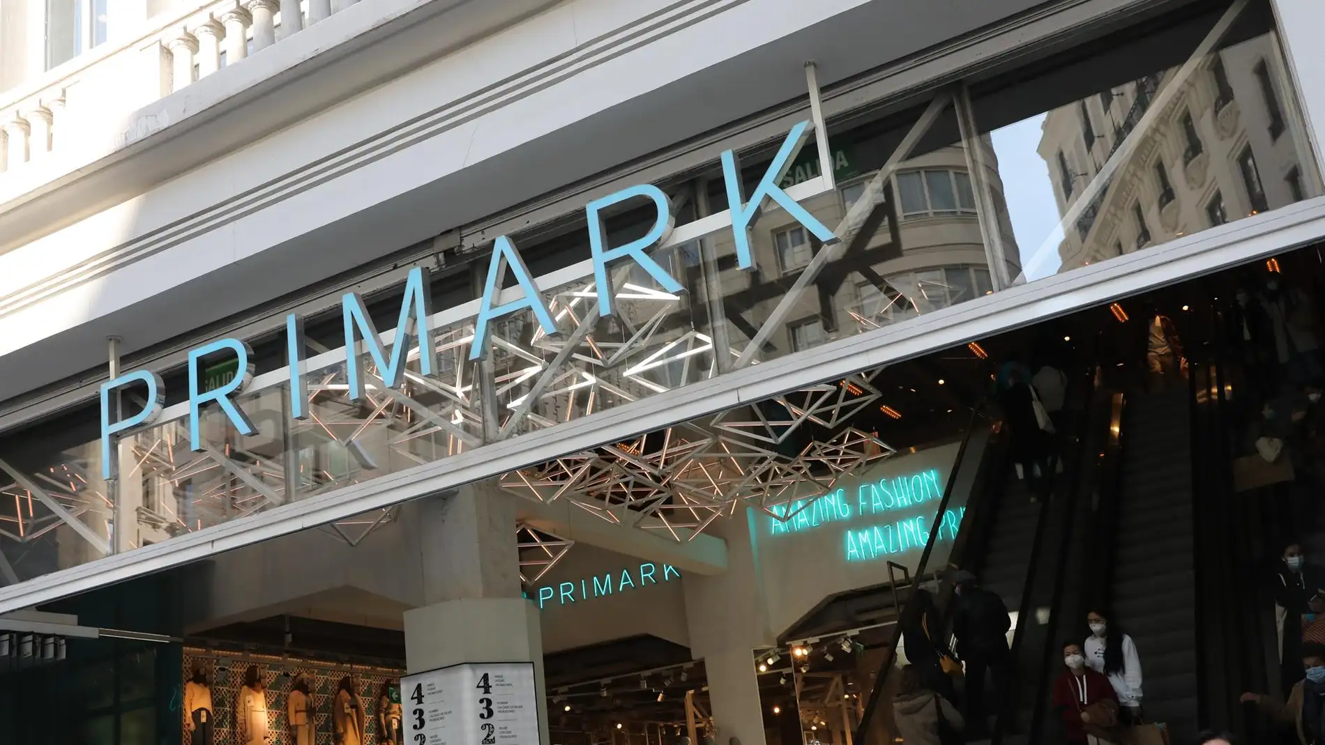 Tienda de Primark en la céntrica Gran Vía de Madrid