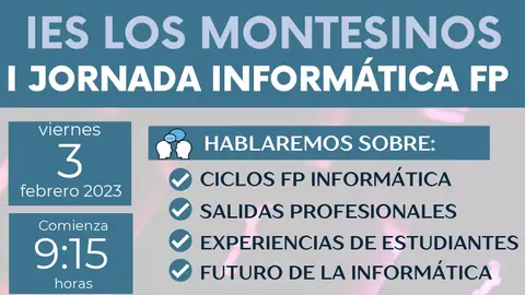 El IES de Los Montesinos Remedios Muñoz presenta la “I Jornada Informática FP” ies montesinos