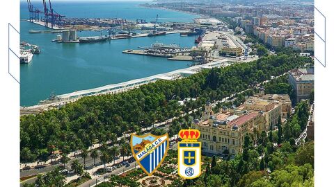 Cartel M&aacute;laga-Oviedo