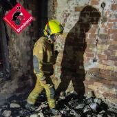 Incendio en vivienda de Relleu