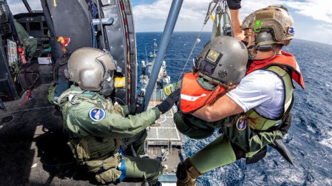 Militares del escuadr&oacute;n 802 del Ala 46 del Ej&eacute;rcito del Aire