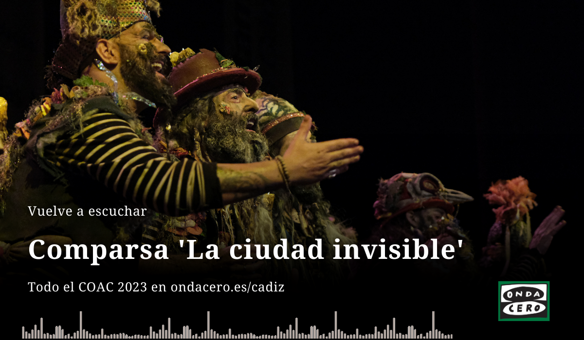 Así ha sido la actuación de la comparsa 'La ciudad invisible' en los cuartos de final del COAC 2023 Así ha sido la actuación de la comparsa 'La ciudad invisible' en los cuartos de final del COAC 2023