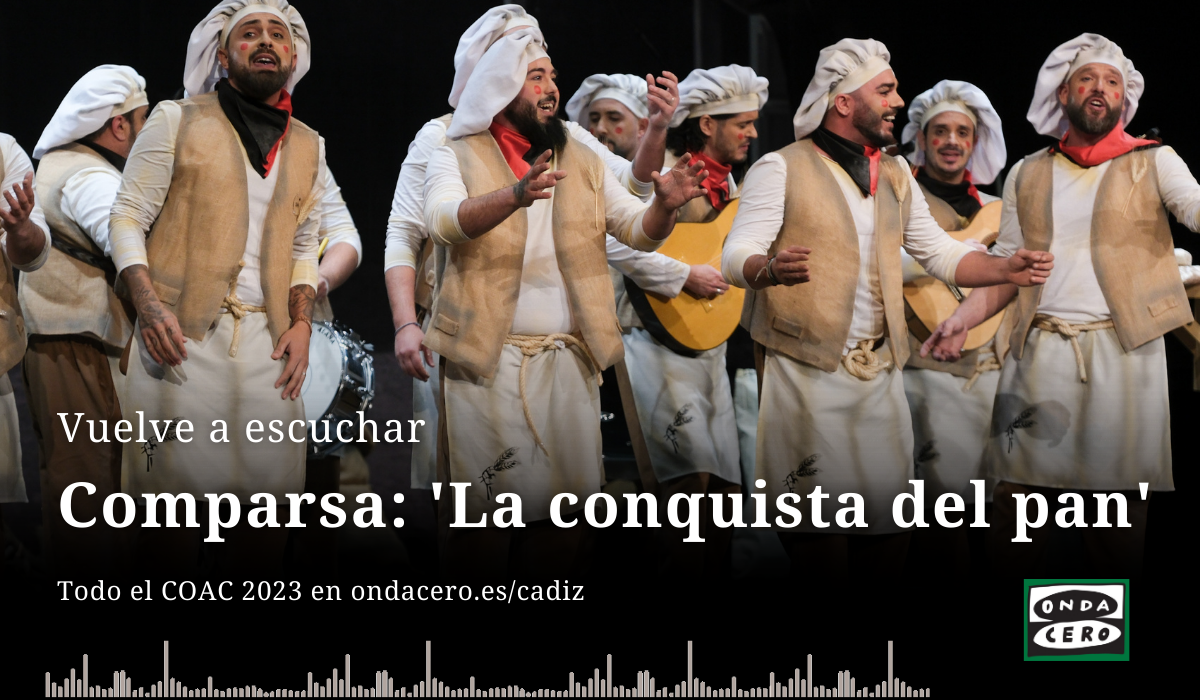 Así ha sido la actuación de la comparsa 'La conquista del pan' en los cuartos de final del COAC 2023 Así ha sido la actuación de la comparsa 'La conquista del pan' en los cuartos de final del COAC 2023