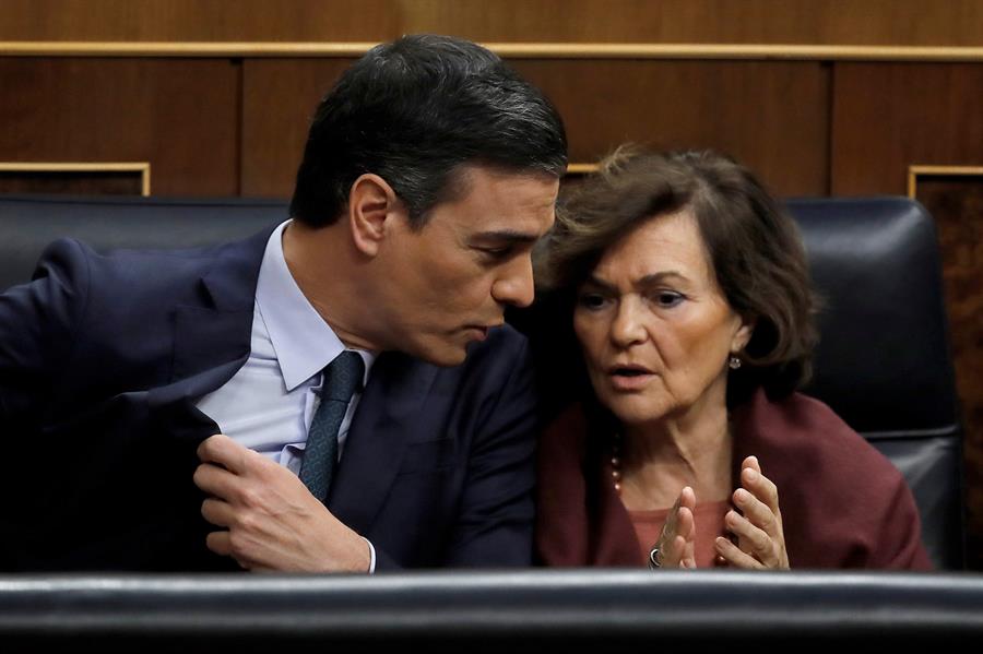 El PSOE impone la multa máxima a Carmen Calvo por romper la disciplina de voto con la ley trans El PSOE impone la multa máxima a Carmen Calvo por romper la disciplina de voto con la ley trans