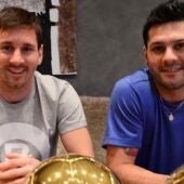 Matias y Leo Messi