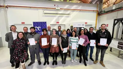 Entregados los diplomas de un nuevo Curso de Certificado de Profesionalidad de "fabricación de productos de cafés y sucedáneos" .