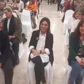Pilar Zamora junto a José Manuel Caballero y Blanca Fernández Pilar Zamora junto a José Manuel Caballero y Blanca Fernández