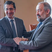Caballero y Garde tras al firma del protocolo Caballero y Garde tras al firma del protocolo