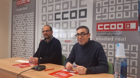 José Manuel Muñoz y Paco de la Rosa durante la rueda de prensa en Ciudad Real