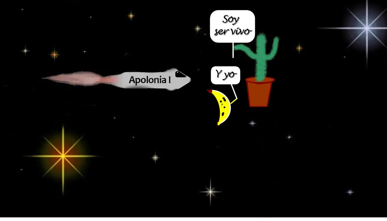 También en el espacio se antropomorfiza a algunos seres También en el espacio se antropomorfiza a algunos seres