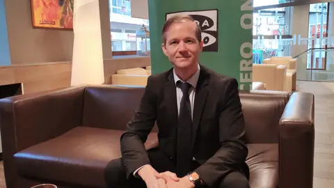 Director de la Feria Internacional de Galicia Abanca, Ricardo Durán. Almorzo informativo no Hotel Rías Bajas