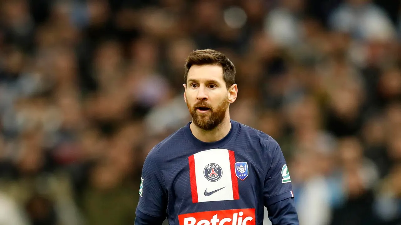 Messi, en un partido del PSG.