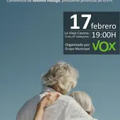 Cartel de la charla que impartirá Antonio Hidalgo, presidente provincial de AJYPE Cartel de la charla que impartirá Antonio Hidalgo, presidente provincial de AJYPE