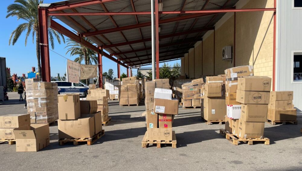 Ayunta humanitaria que se envía desde Elche a Siria tras el terremoto.