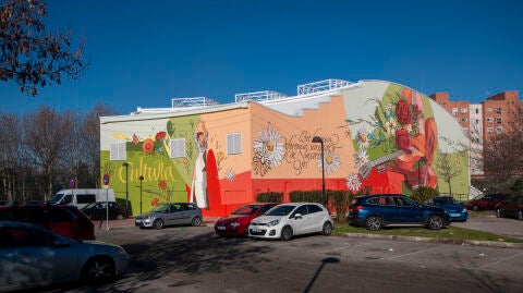 Tres artistas alcala&iacute;nos realizan el mural 360&ordm; del Auditorio Paco de Luc&iacute;a de Alcal&aacute; de Henares
