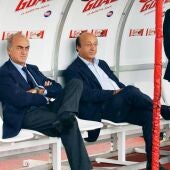 Antonio Giraudo (izq) y Luciano Moggi (dch), dirigentes de la Juventus implicados en el Calciopoli