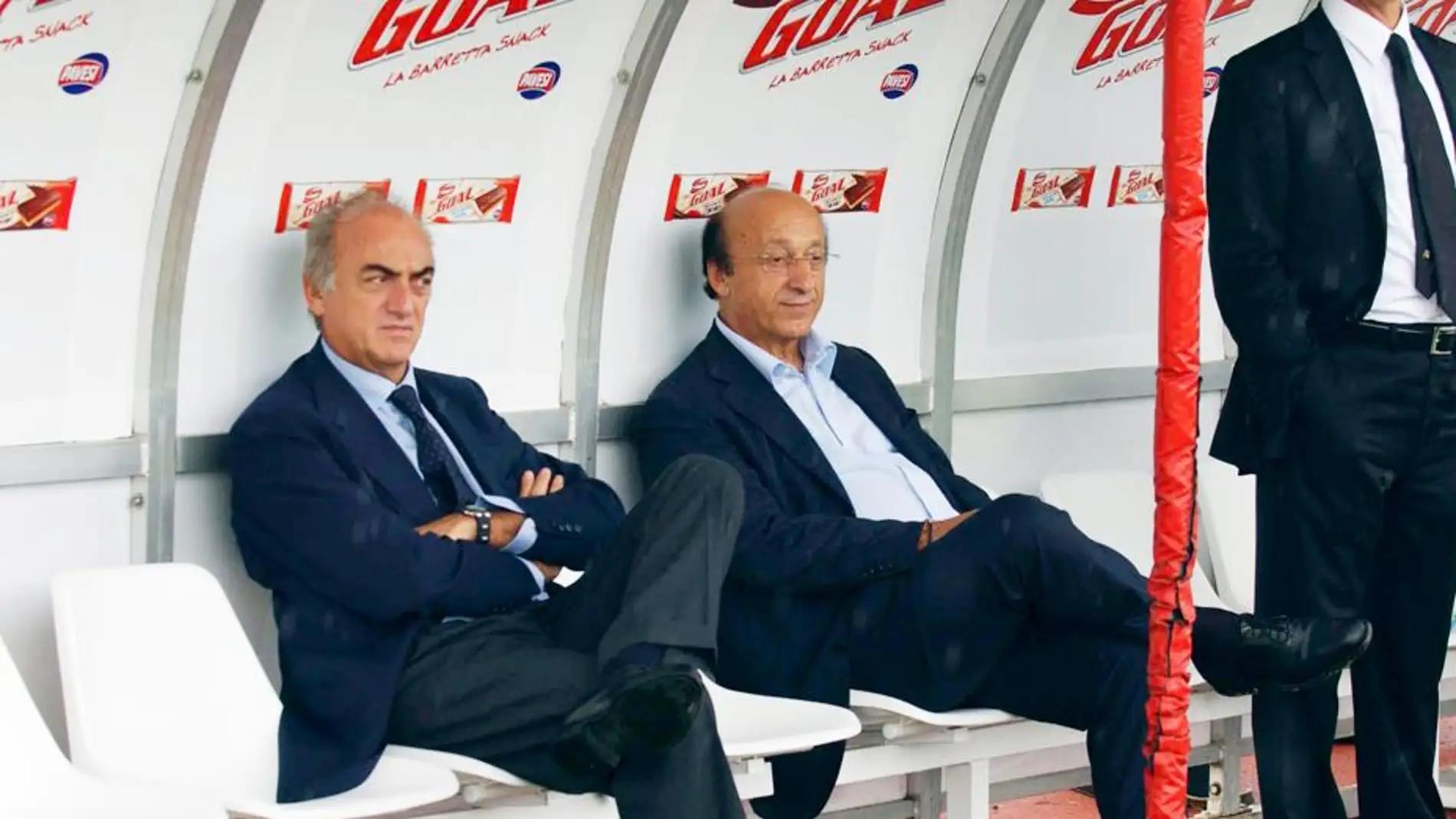 Antonio Giraudo (izq) y Luciano Moggi (dch), dirigentes de la Juventus implicados en el Calciopoli