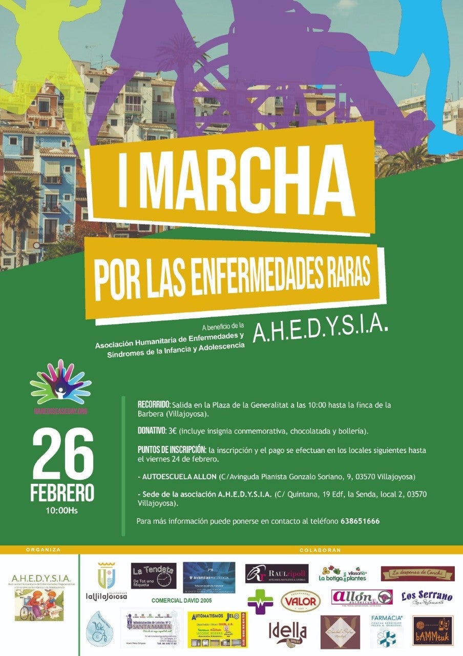 AHEDYSIA organiza la I Marcha por las enfermedades raras AHEDYSIA organiza la I Marcha por las enfermedades raras