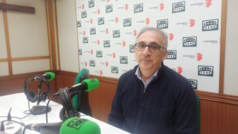 Pedro Maroto en los estudios de Onda Cero Ciudad Real