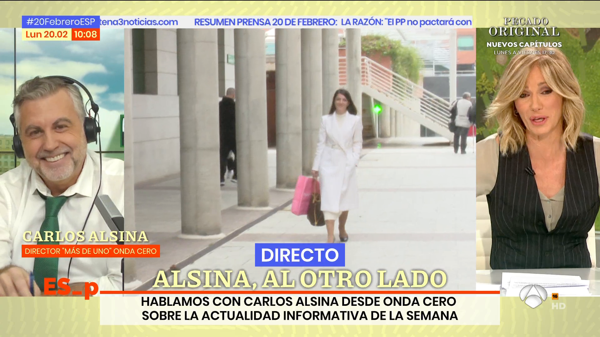 Carlos Alsina, sobre las palabras de Macarena Olona: "Que Vox está en la extrema derecha ya lo sabíamos" Carlos Alsina, sobre las palabras de Macarena Olona: "Que Vox está en la extrema derecha ya lo sabíamos"