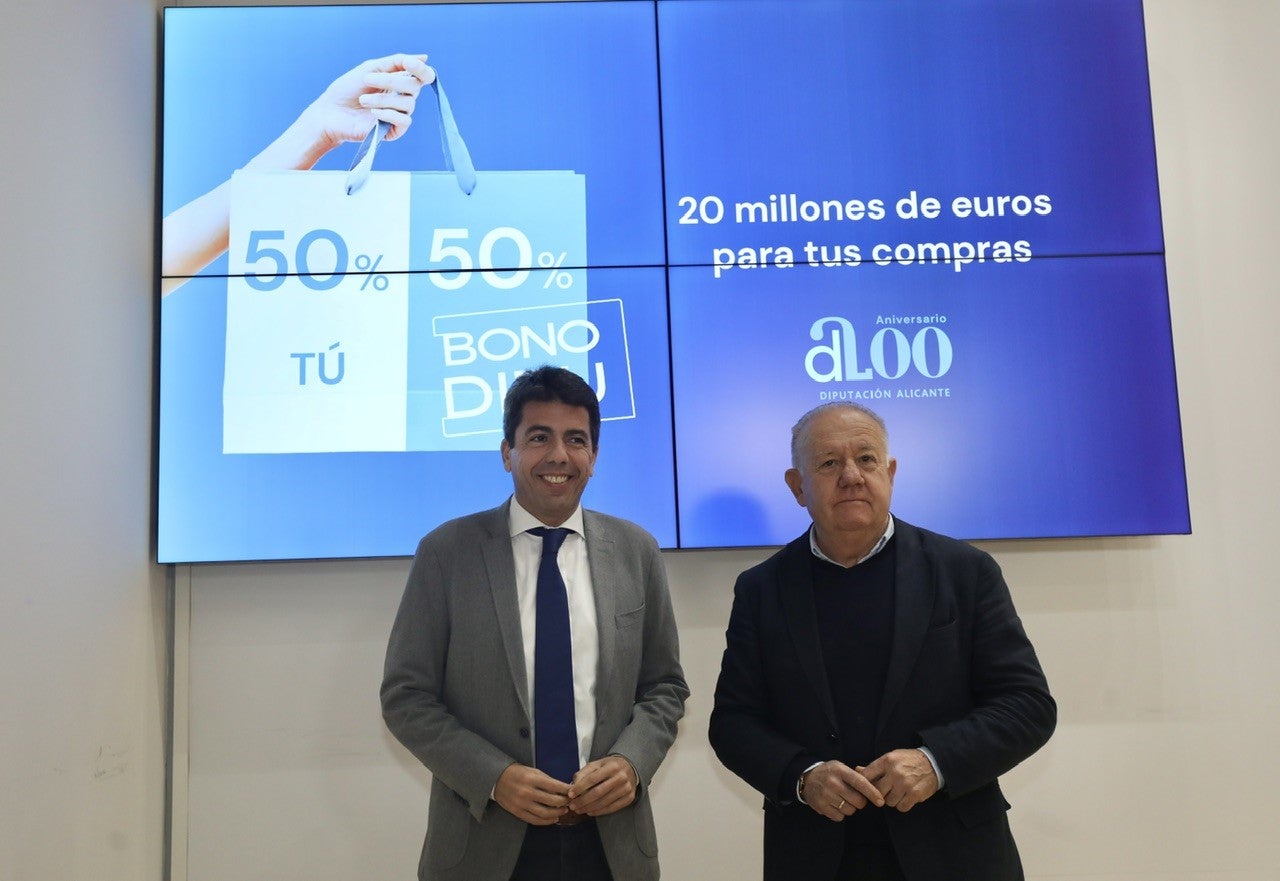 20 millones de euros para la nueva convocatoria de los Bonos Consumo de la Diputación de Alicante 20 millones de euros para la nueva convocatoria de los Bonos Consumo de la Diputación de Alicante