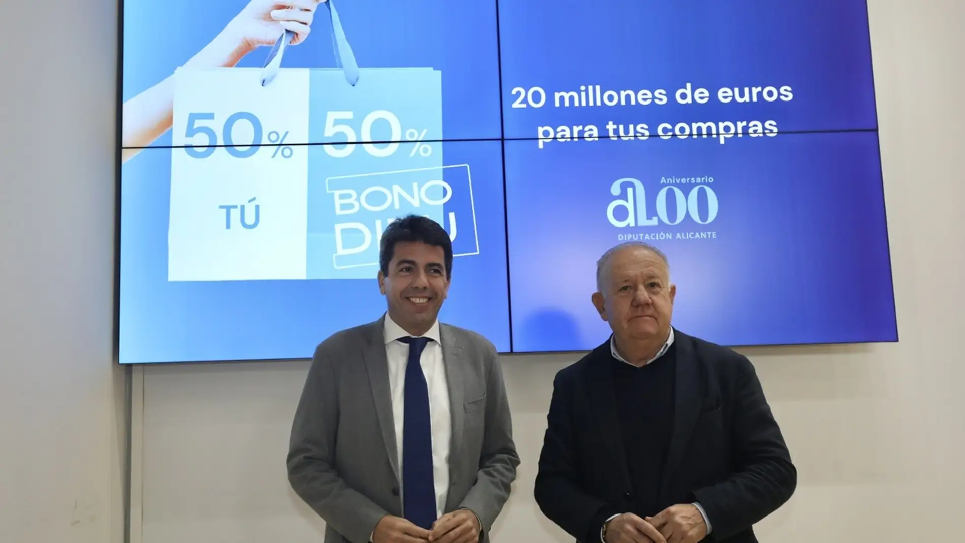 20 millones de euros para la nueva convocatoria de los Bonos Consumo de la Diputación de Alicante