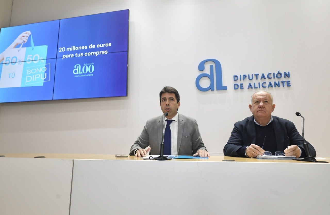 La Diputación de Alicante destina este año más de cuatro millones de euros a bonos consumo en las comarcas del Vinalopó La Diputación de Alicante destina este año más de cuatro millones de euros a bonos consumo en las comarcas del Vinalopó