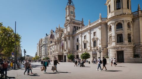 Fachada principal del Ayuntamiento de València 