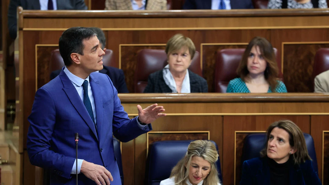 Pedro Sánchez durante la sesión de control al Gobierno en el Congreso Pedro Sánchez durante la sesión de control al Gobierno en el Congreso