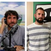 Mario Viciosa, escritor y Javier Araujo de Vermú Corito
