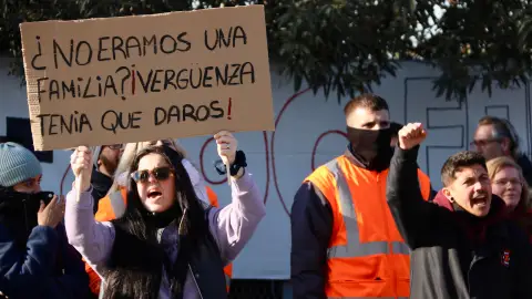 Els treballadors d’Amazon a Martorelles han protestat en les darreres setmanes pel tancament de la planta Els treballadors d’Amazon a Martorelles han protestat en les darreres setmanes pel tancament de la planta