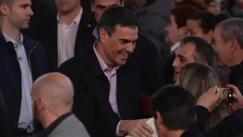 Pedro Sánchez durante un acto en Badajoz Pedro Sánchez durante un acto en Badajoz
