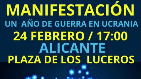 Cartel de la manifestación convocada en Alicante 