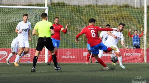 Imagen del Atlético Saguntino-Terrassa (1-4)