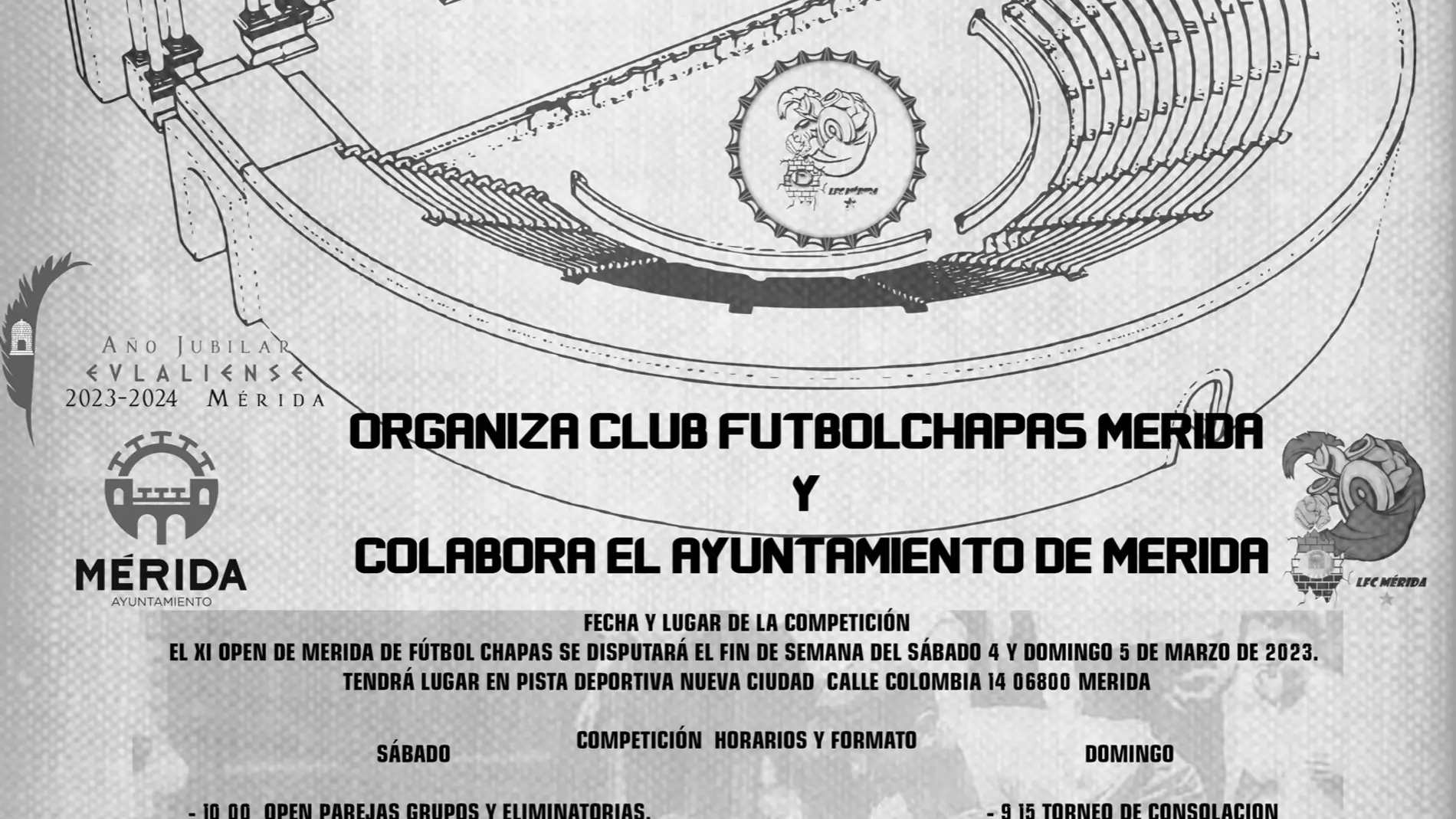 El Polideportivo de Nueva Ciudad acoge este fin de semana el XI Open Ciudad de Mérida de Fútbol Chapas