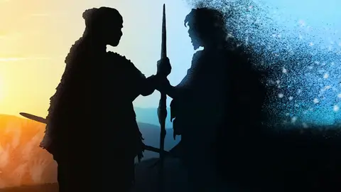 Una recreación de seres humanos durante la prehistoria Una recreación de seres humanos durante la prehistoria